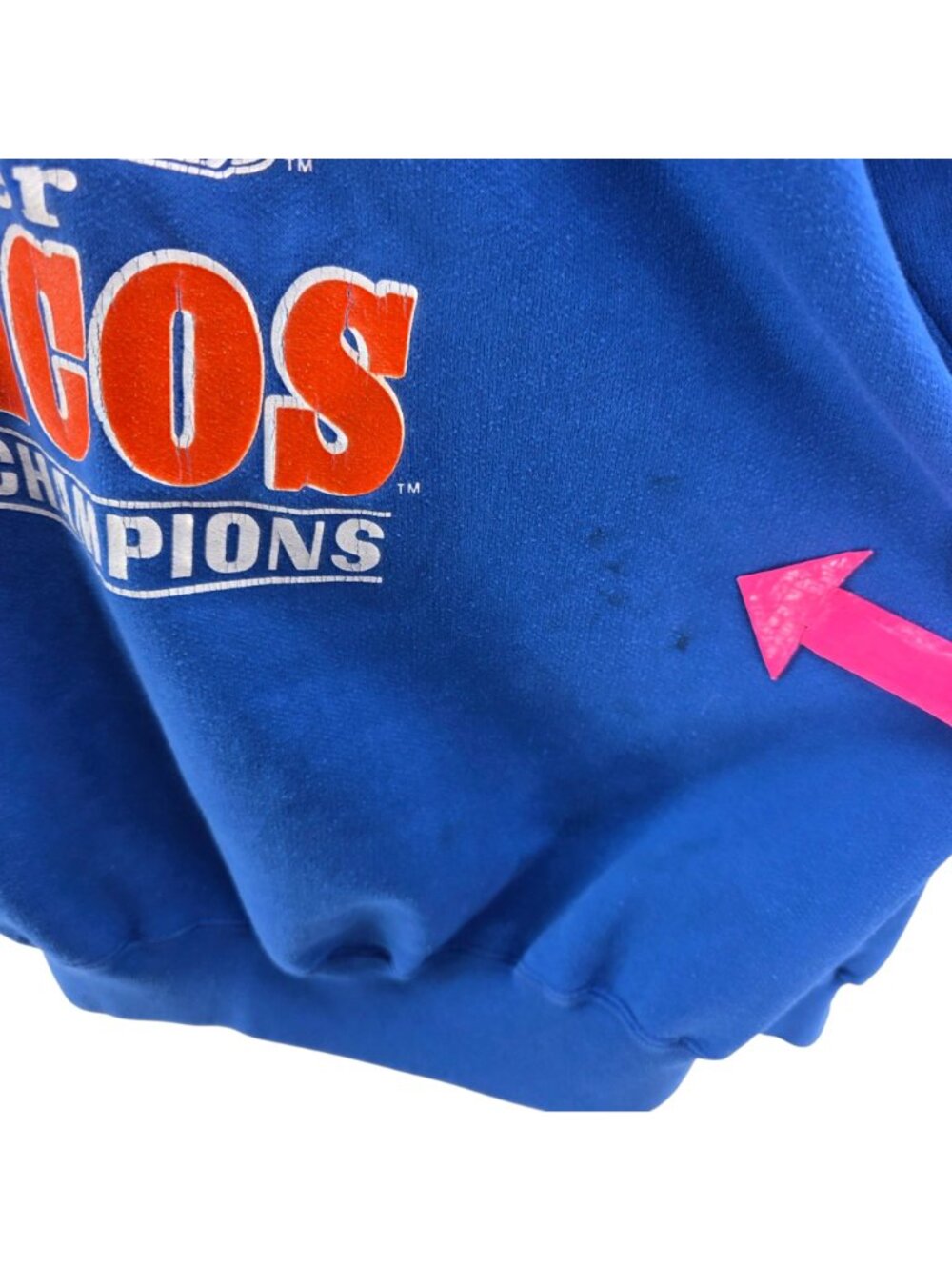 Vintage Trench Mens XL Sweatshirt Denver Broncos Super Bowl XXI 1987 Rose Bowl - Picture 6 of 11